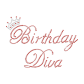 Happy Birthday Diva Rhinestone Hotfix Transfer